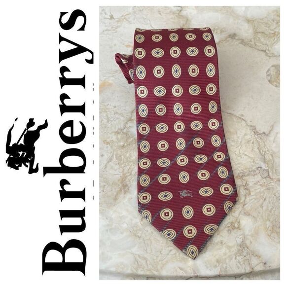 Authentic Burberrys of London 100% Silk Tie - Picture 1 of 8